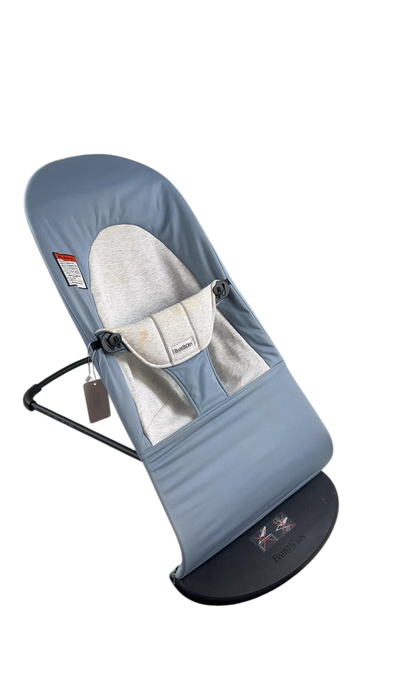 Shop BabyBjorn Bouncer Balance Soft, Black Frame, Blue/Gray at GoodBuy Gear