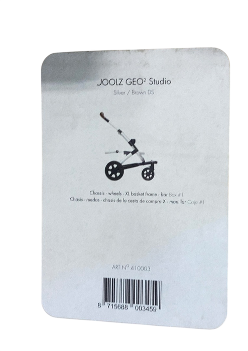 Shop Joolz Geo2 Stroller Frame, 2017, Studio (Silver/Brown) at GoodBuy Gear