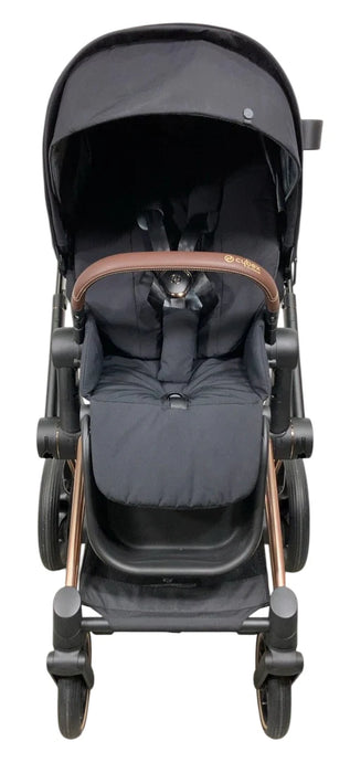 Shop Cybex e-Priam2 Stroller, 2024, Deep Black, Rose Gold, with Battery at GoodBuy Gear