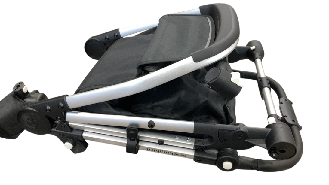 Shop Mockingbird Single to Double 2.0 Stroller, 2025, Black, Silver With Black Leather, Watercolor Drops at GoodBuy Gear