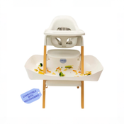 Shop Catchy The Food Catcher For High Chairs, For Mockingbird High Chair, White at GoodBuy Gear