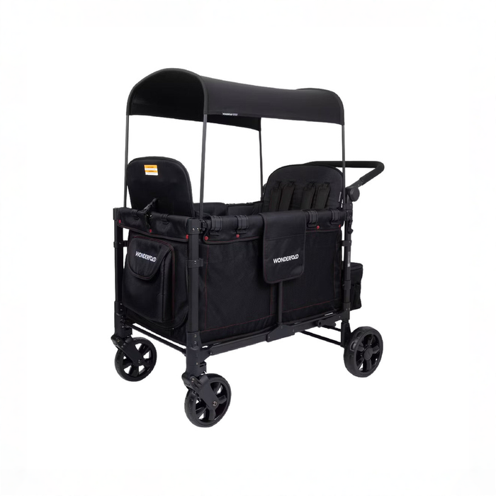 Shop Wonderfold W4 Luxe Pro Stroller Wagon, 2025, Jet Black at GoodBuy Gear
