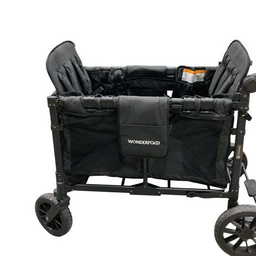 Shop Wonderfold W4 Luxe Quad Stroller Wagon, 2024, Charcoal Grey with Black Frame at GoodBuy Gear