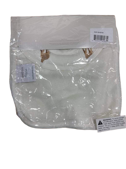Shop Bamboo Little Baby Bib Set 2 Pack, Giraffe & Zebra at GoodBuy Gear