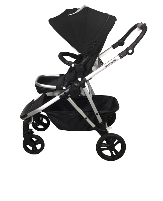 secondhand Mockingbird Single to Double Stroller, Windowpane, Black , Matte Black with Matte Black Leather, 2023 HIDDEN PICS 4.16