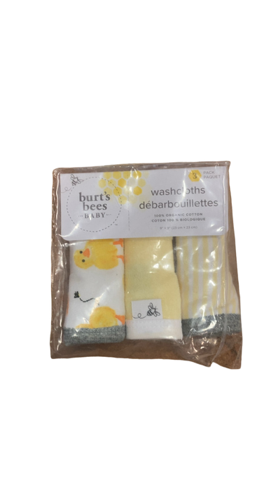 Shop Burt's Bees Baby Washcloths 3 Pack, Little Ducks at GoodBuy Gear