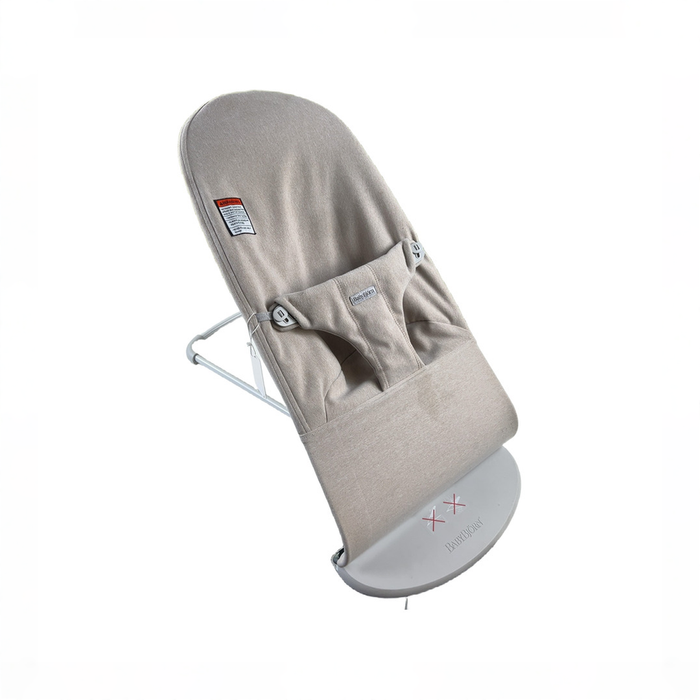 Shop BabyBjorn Bouncer Bliss, Light Beige Woven Melange, Light Gray Frame at GoodBuy Gear