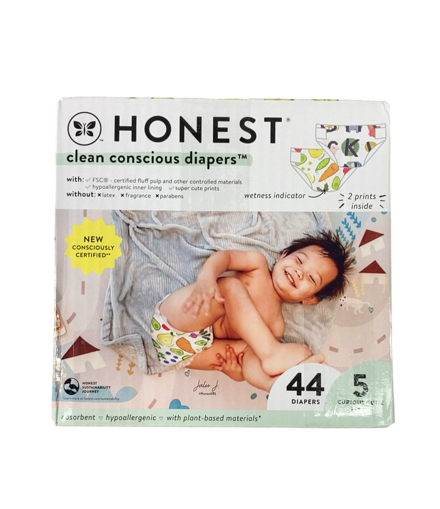 Honest Company Diaper Box, Size 5, 44 Count, All The Letters