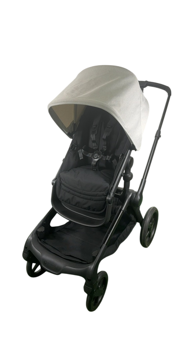 Shop Bugaboo Kangaroo Single To Double Stroller, 2024, Black, Midnight Black, Misty White at GoodBuy Gear