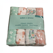 Shop Aden + Anais Cotton Muslin Swaddles Pack of 4, Briar Rose at GoodBuy Gear
