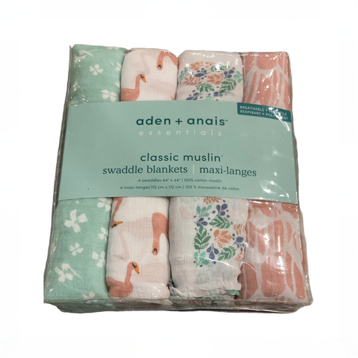 Shop Aden + Anais Cotton Muslin Swaddles Pack of 4, Briar Rose at GoodBuy Gear