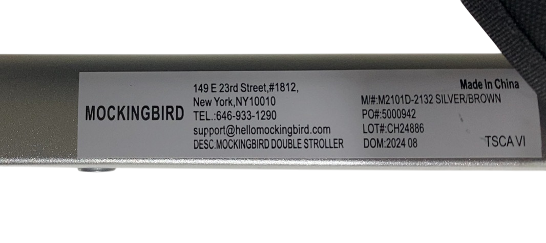 Shop Mockingbird Single to Double 2.0 Stroller, 2024, Black, Silver With Penny Leather, Windowpane at GoodBuy Gear