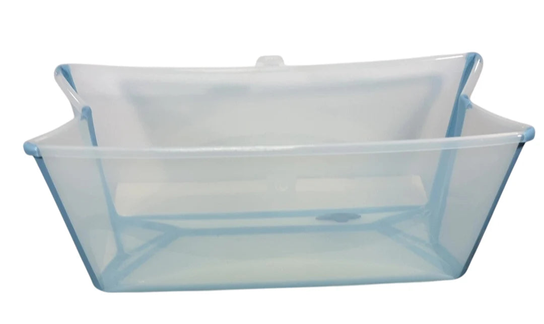 Shop Stokke Flexi Bath Bundle Pack, Regular, Transparent Ocean Blue at GoodBuy Gear