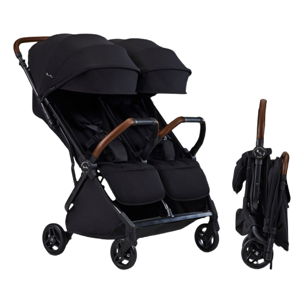 Shop Silver Cross Jet Double Travel Stroller, Black, unknown at GoodBuy Gear