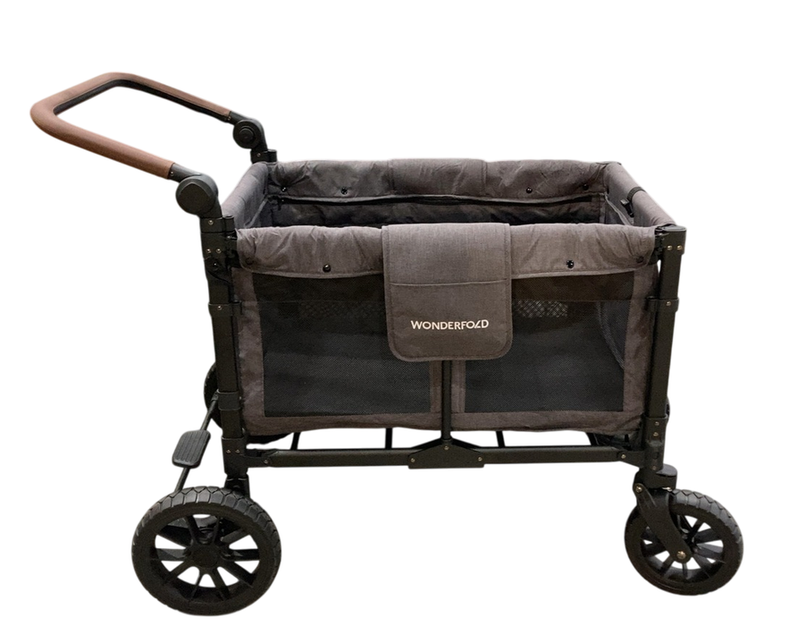 Shop Wonderfold W4 Luxe Quad Stroller Wagon, Charcoal Grey with Black Frame, 2024 at GoodBuy Gear