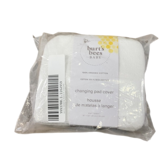 Shop Burt's Bees Baby Changing Pad Cover, Organic Knit Terry, Cloud White at GoodBuy Gear