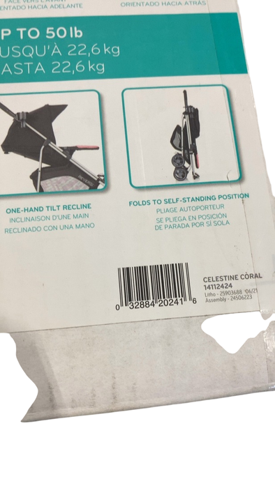 Shop Evenflo Reversi Lightweight Reversible Stroller, 2022, Celestine Coral at GoodBuy Gear