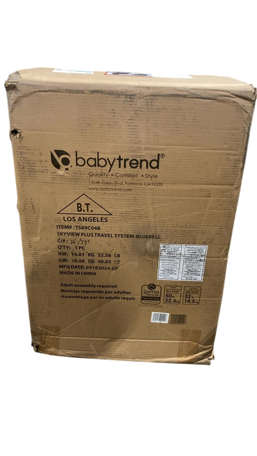 Shop Baby Trend Skyview Plus Travel System, Bluebell, 2024 at GoodBuy Gear