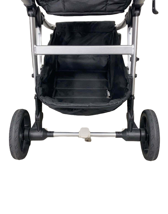 Mockingbird Single to Double Stroller, Silver with Penny Leather, Black , 2023, Windowpane