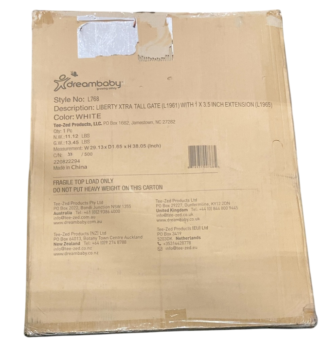Shop Dreambaby Liberty Gate (with 1 Extension), L768 at GoodBuy Gear