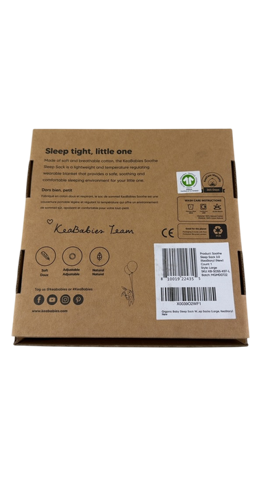 Shop KeaBabies Soothe Sleep Sack, Large, Keastory at GoodBuy Gear