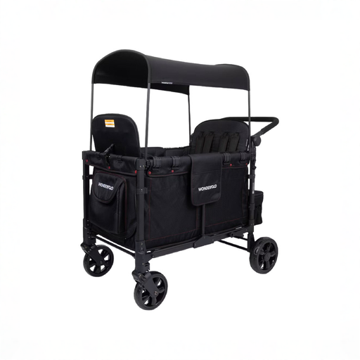 Shop Wonderfold W4 Luxe Pro Stroller Wagon, 2025, Jet Black at GoodBuy Gear