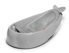 used Skip Hop Moby Bath Smart Sling 3-Stage Bathtub, Gray