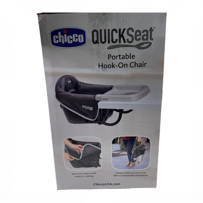 Shop Chicco Quickseat Hook-On Chair, Black at GoodBuy Gear