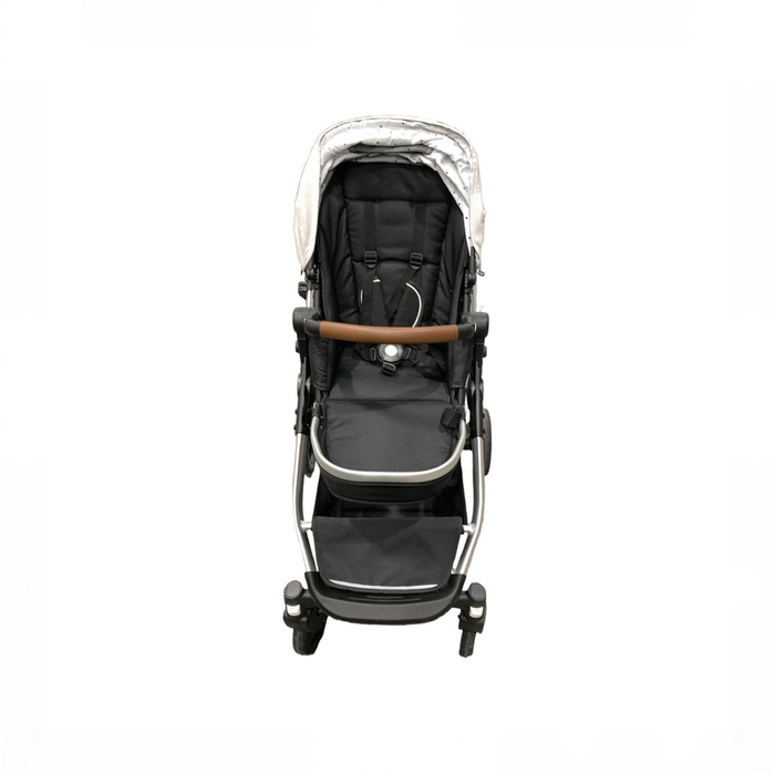 Shop DRAFT - Mockingbird Single to Double 2.0 Stroller, 2025, Grey, Night Stars, Silver With Penny Leather at GoodBuy Gear