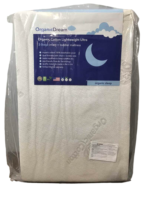Shop Organic Dream Organic Cotton 2-Stage Lightweight Ultra Crib Mattress Mini at GoodBuy Gear