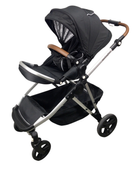 Shop Mockingbird Single to Double 2.0 Stroller, 2024, Black, Silver With Penny Leather, Windowpane at GoodBuy Gear