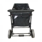 Shop Wonderfold W4 Elite Stroller Wagon, 2025, Black with Red Stitching at GoodBuy Gear