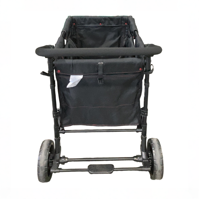 Shop Wonderfold W4 Elite Stroller Wagon, 2025, Black with Red Stitching at GoodBuy Gear