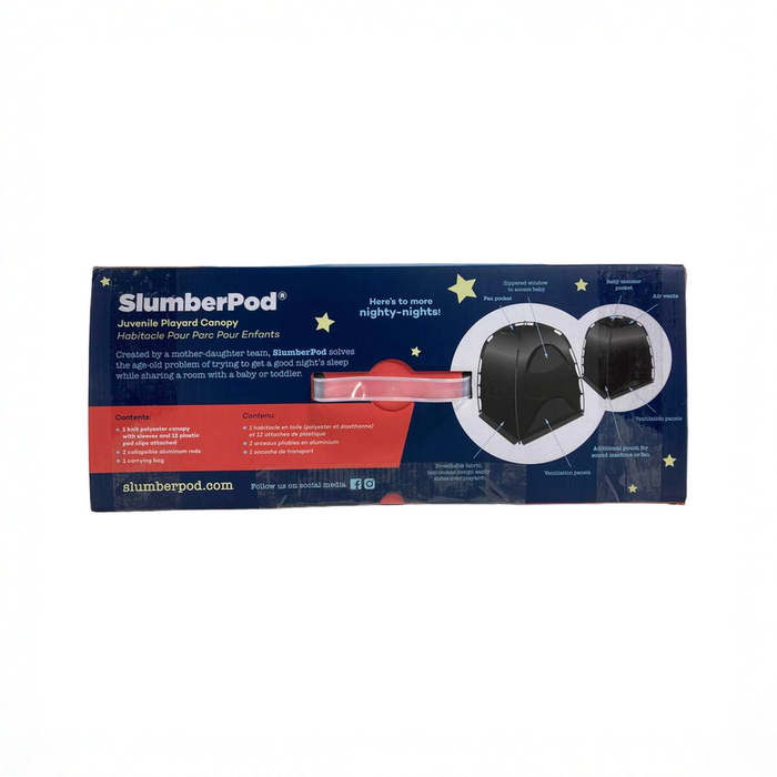 Shop SlumberPod 3.0 Sleep Canopy, Black with Gray Accents at GoodBuy Gear