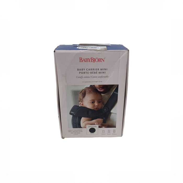Shop BabyBjorn Baby Carrier Mini, Black Cotton at GoodBuy Gear