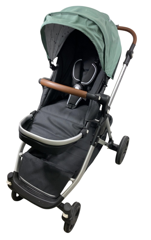 Shop Mockingbird Single to Double 2.0 Stroller, 2024, Sage, Silver With Penny Leather, Watercolor Drops at GoodBuy Gear
