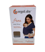 used Ergobaby Aura Baby Wrap, Olive Hearts