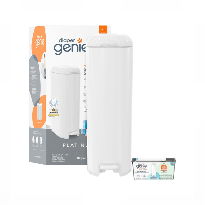 Shop Diaper Genie Platinum Diaper Pail, White at GoodBuy Gear