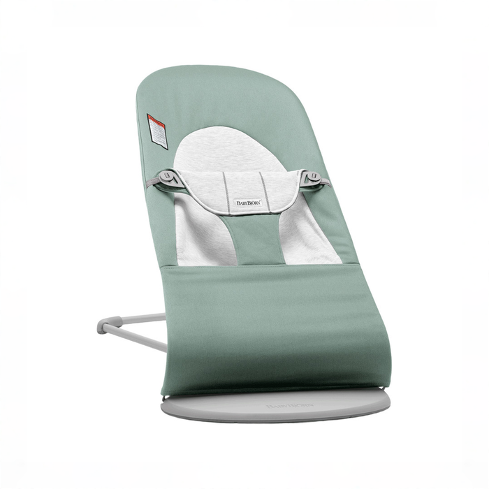 Shop BabyBjorn Bouncer Balance Soft, Light Gray Frame, Light Sage/Gray at GoodBuy Gear