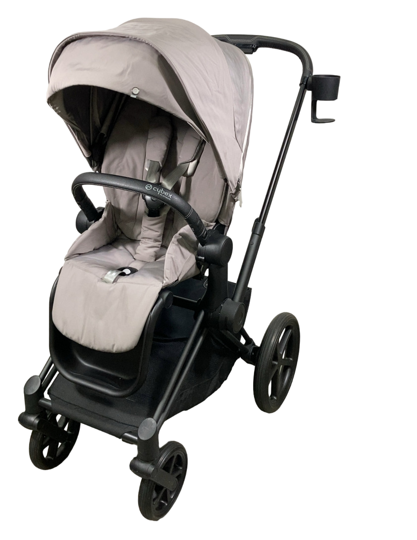 Cybex PRIAM Stroller, 2022, Matte Black, Cozy Beige