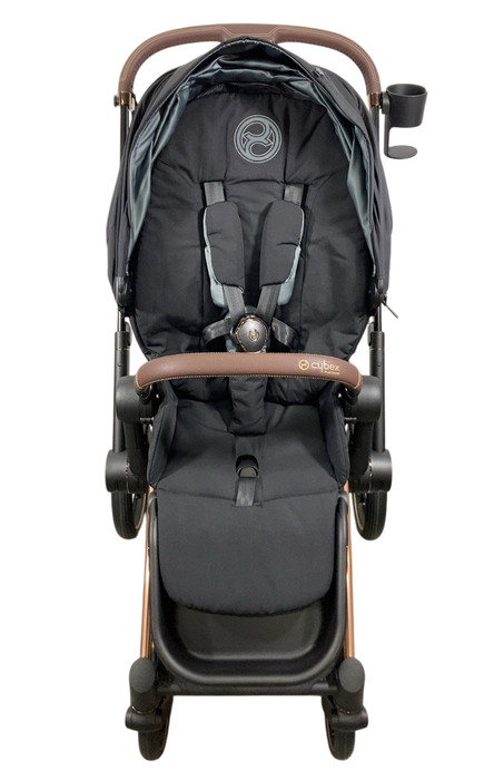 Shop Cybex PRIAM Stroller, 2021, Deep Black, Rosegold at GoodBuy Gear