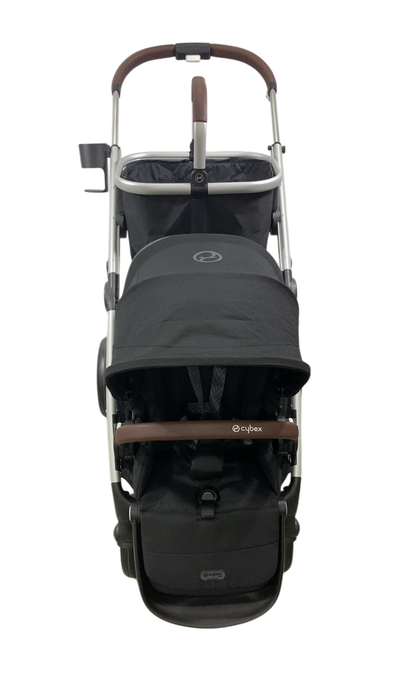 Shop Cybex Gazelle S Modular Stroller, 2024, Moon Black, Silver Frame at GoodBuy Gear