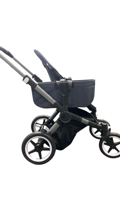 Shop Bugaboo Donkey 5 Mono Stroller, 2023, Graphite, Stormy Blue, No Canopy at GoodBuy Gear