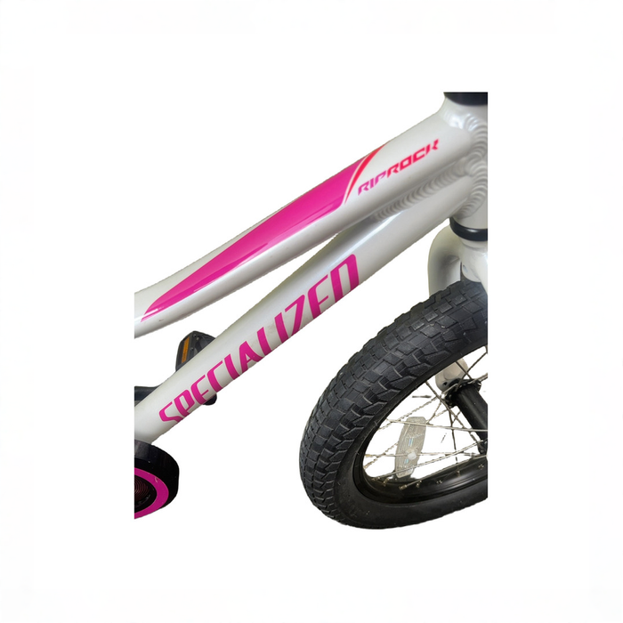 Shop DRAFT - Specialized Riprock Bicycle, 16", Metallic White Silver/Acid Purple at GoodBuy Gear
