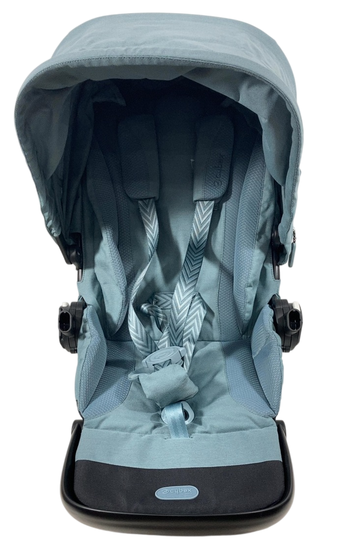 Cybex Gazelle S Seat Unit, Sky Blue, Brown Bumper Bar
