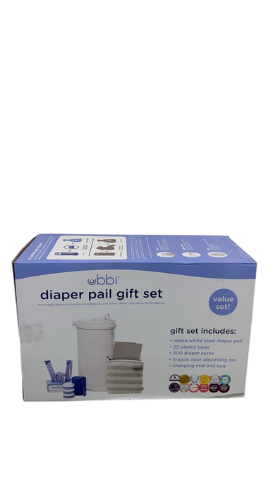 Shop Ubbi Diaper Pail Value Gift Set, Matte White at GoodBuy Gear