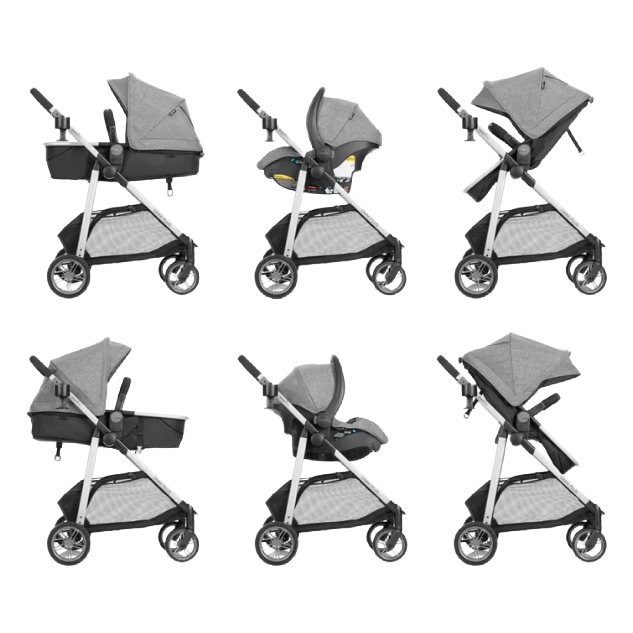 Shop Evenflo Omni Plus Stroller, 2025, Mylar Gray at GoodBuy Gear