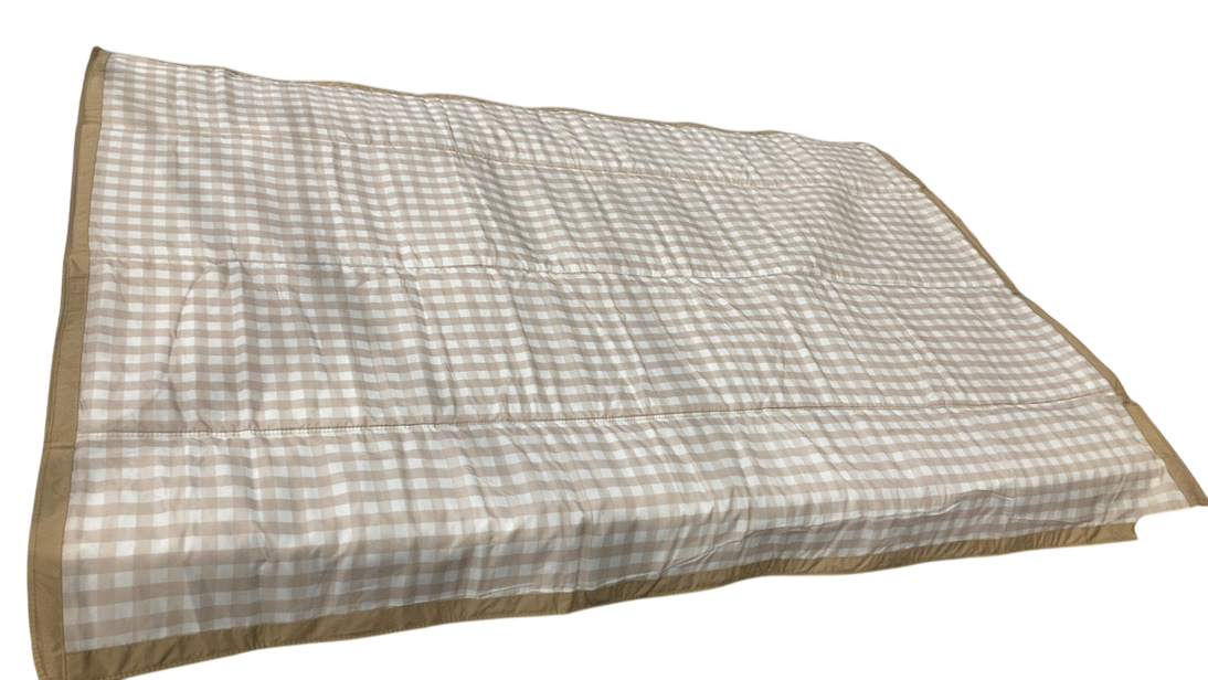 Shop Little Unicorn 5 x 7 Outdoor Blanket, Beige Buffalo Check at GoodBuy Gear