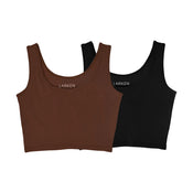Shop Larken The Larken X Nursing Bra, Medium, 2 pack, Black/ Mocha at GoodBuy Gear