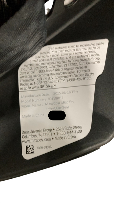 maxi cosi made in china Maxi-Cosi Mico Pro Baby Infant Car Seat, 2025, Sea Drift
